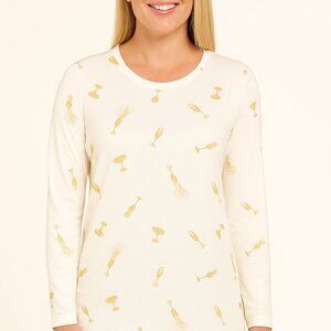 ✨ NWT Cato Champagne Glass Tee – Size M (2 Available) ✨